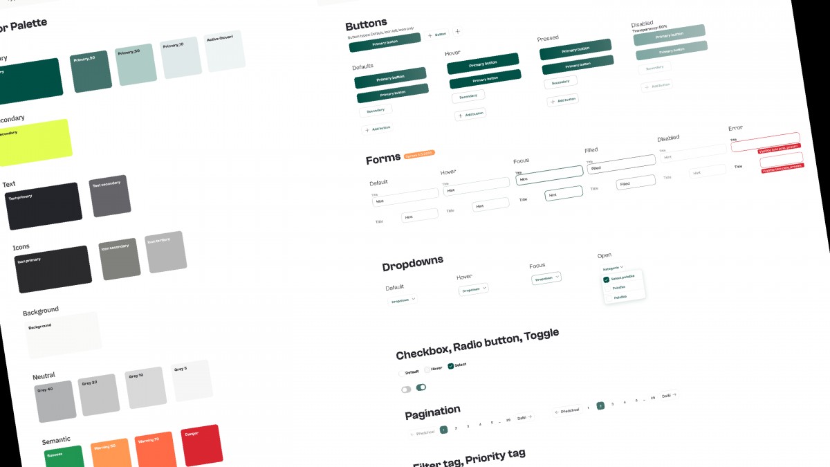 Design systém pro snadnou a správnou implementaci