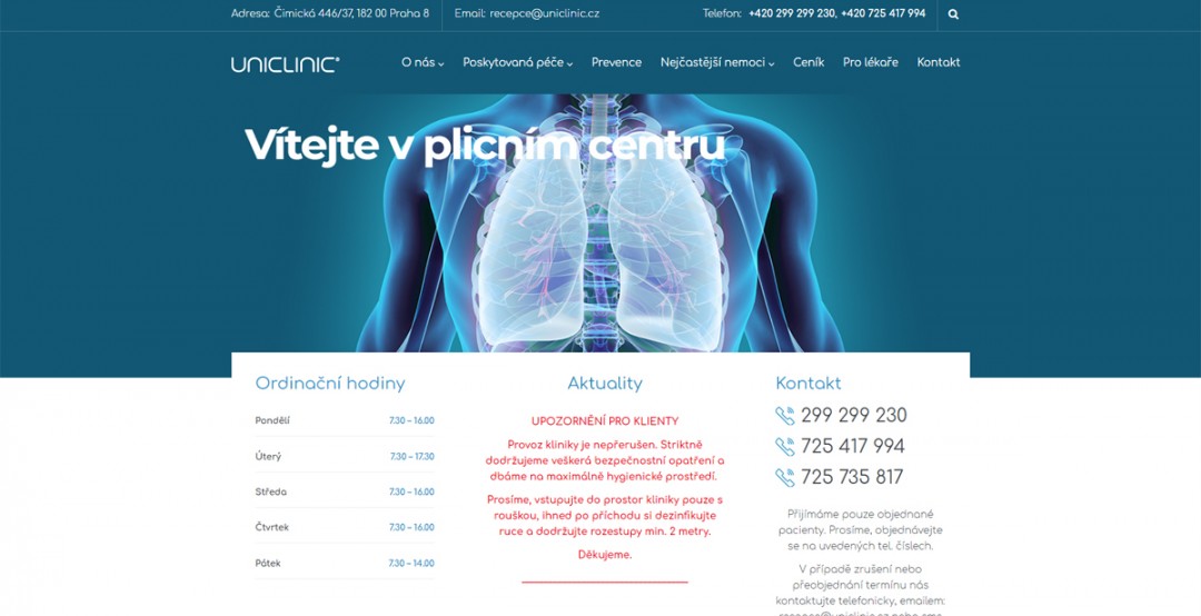 Uniclinic.cz - Plicní centrum