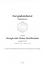 Certifikát Google Ads Video Certification  (náhled aktuálně zobrazené položky)