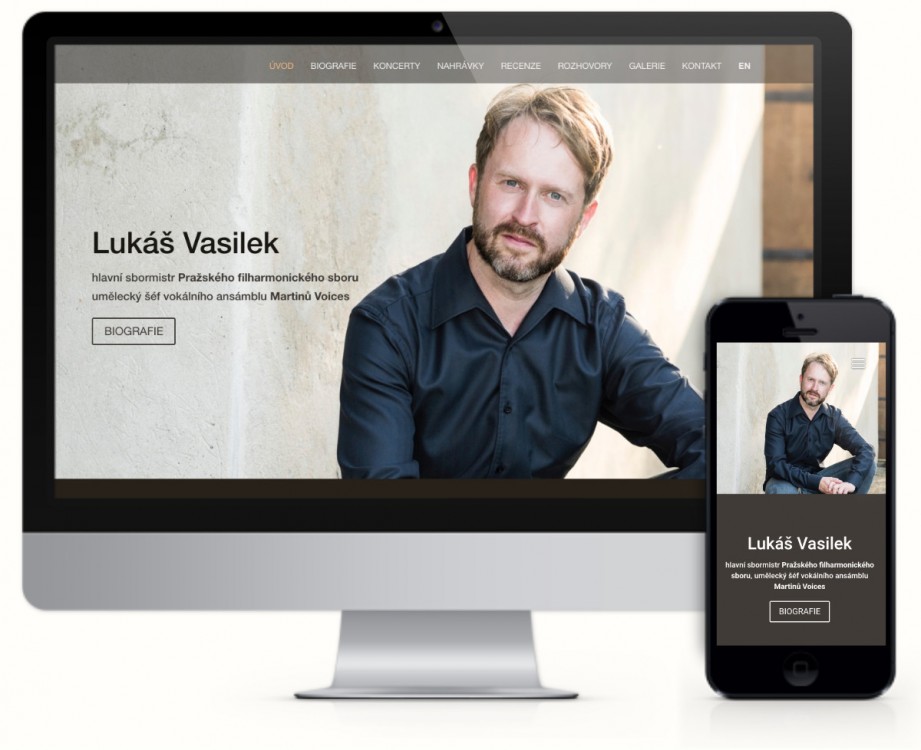 Nový web Lukáše Vasilka, sbormistra Pražského filharmonického sboru
