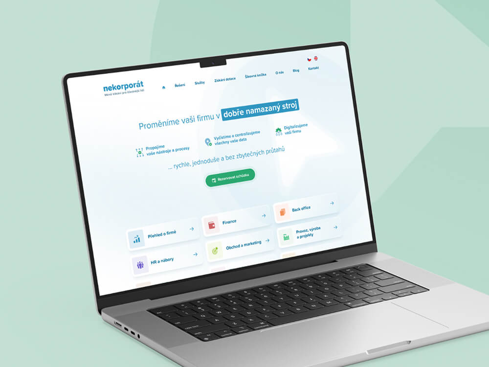 Tvorba webových stránek pro Nekorporát