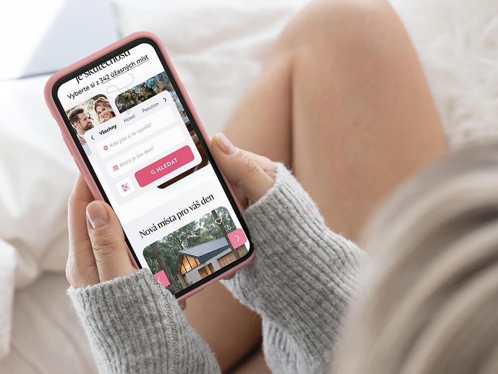 UX/UI, Webdesign pro portál svatebních míst