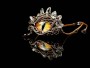 Ohňové dračí oko | drátované šperky Monsterance