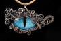 Modré dračí oko | drátované šperky Monsterance