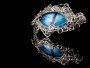 Dračí oko ve stříbře | drátované šperky Monsterance