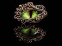 Lesní dračí oko | drátované šperky Monsterance