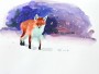 Akvarelová ilustrace | liška
