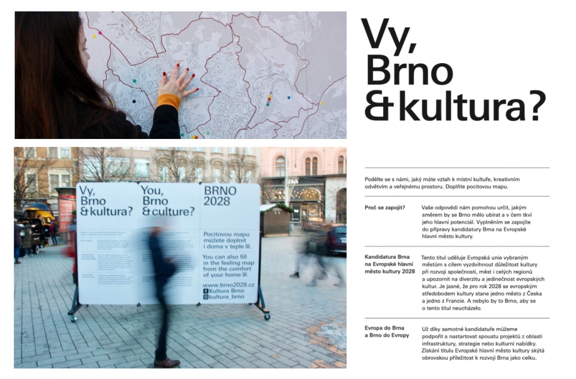 Pocitová mapa | Kandidatura Brna na Evropské hlavní město kultury 2028