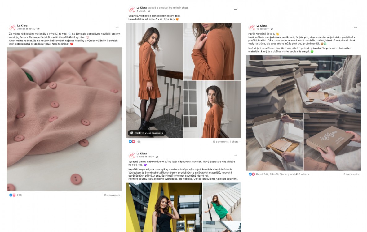 Obsah na sociální sítě | La Klara