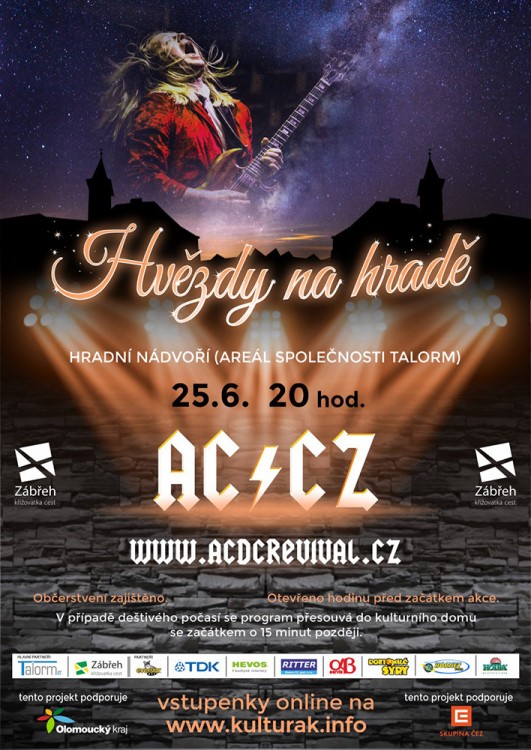 Návrh plakátu na open-air kulturní akci v areálu zámku v Zábřehu