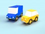 3D simple vehicles | vizuální design