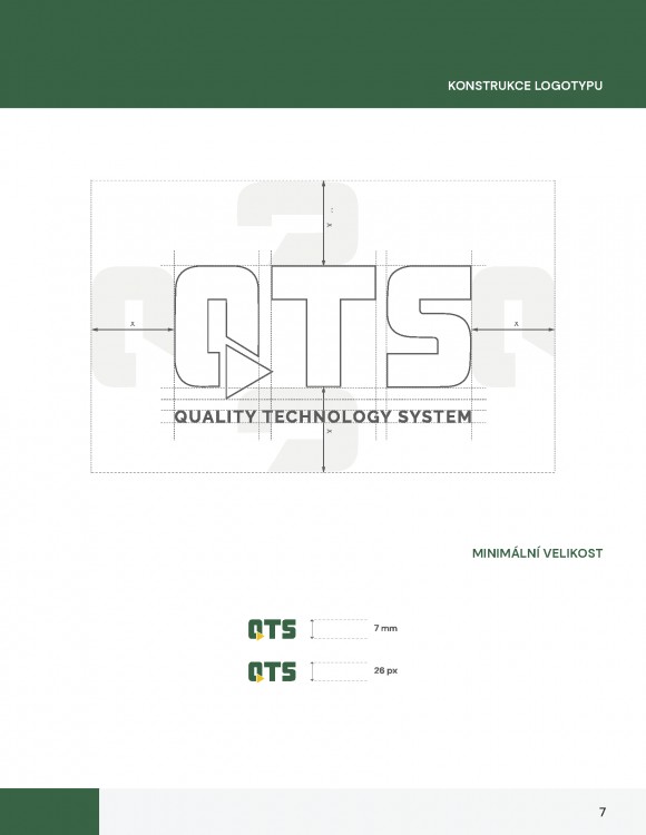 QTS / Ukázka konstrukce logotypu