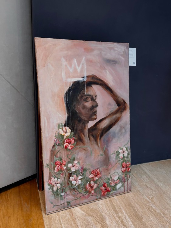 Doufám, že víš - kombinovaná technika, malba