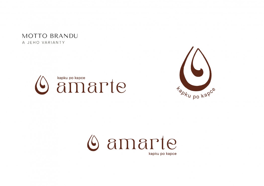 AMARTE / Logotyp se zakomponovaným mottem