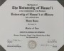 Diplom z University of Hawai´i at Manoa  (zobrazit v plné velikosti)