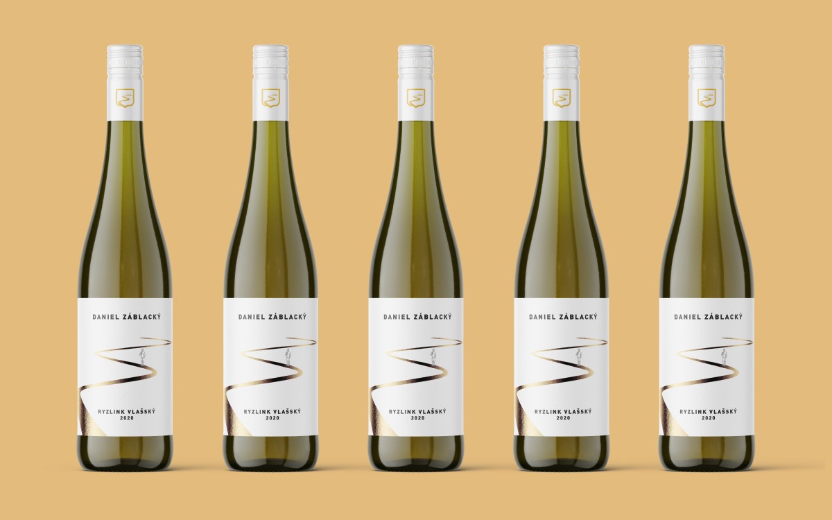 Etikety vín vinaře Dana Záblackého