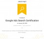 Certifikace Google Ads  (zobrazit v plné velikosti)