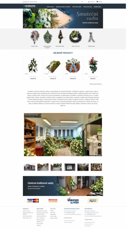Květiny Kaplan | webdesign