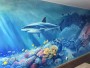 Podmořský svět - malba na zdi v pokoji
