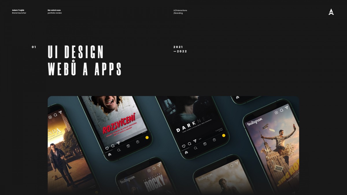 UI design webů a aplikací