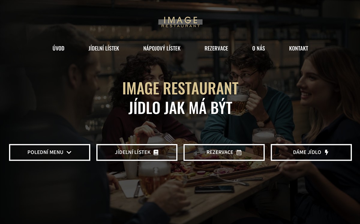 Webdesign webu restaurace Image Restaurant