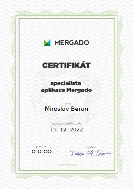 Mergado - certifikovaný specialista