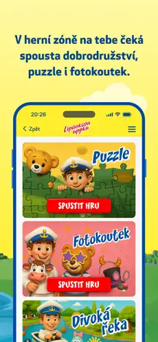 Lipánkova appka - herní zóna