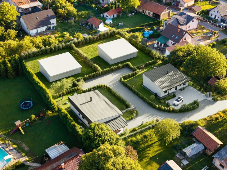 Zákres rodinných domů - 3D vizualizace