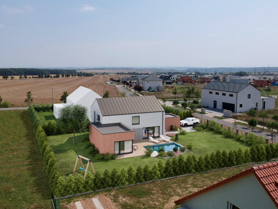 Zákres rodinného domu - 3D vizualizace