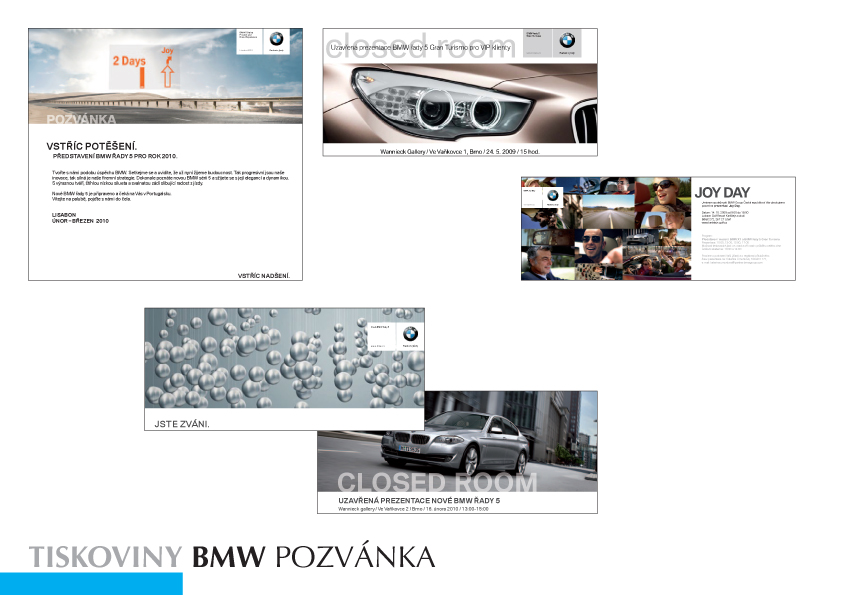 Pozvánka | tiskoviny pro BMW
