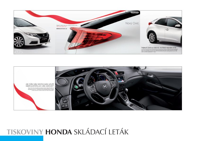 Honda – skládací leták