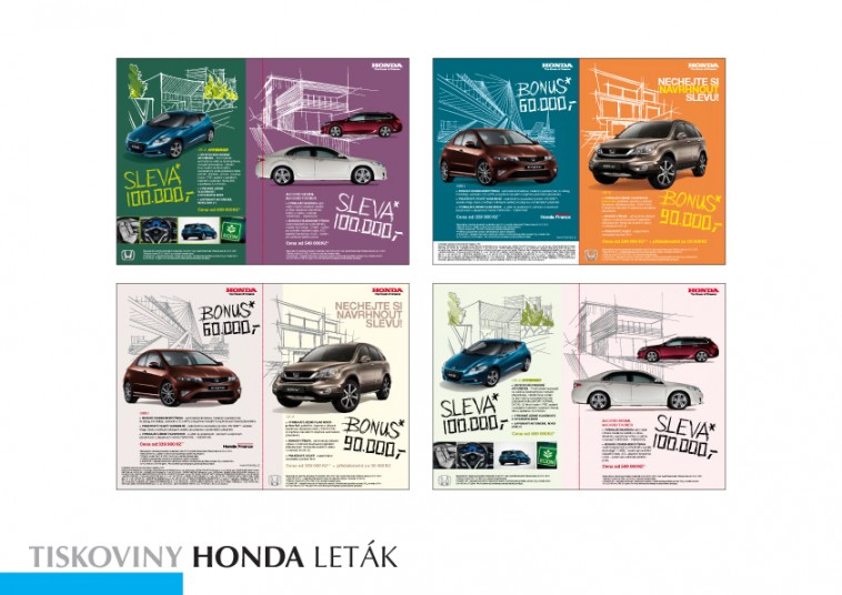 Letáky pro automobily Honda