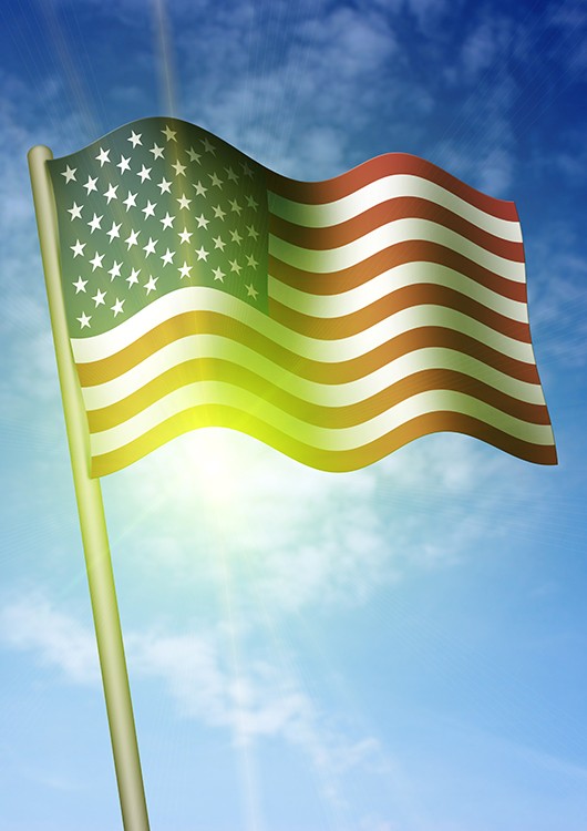 Kresba americké vlajky