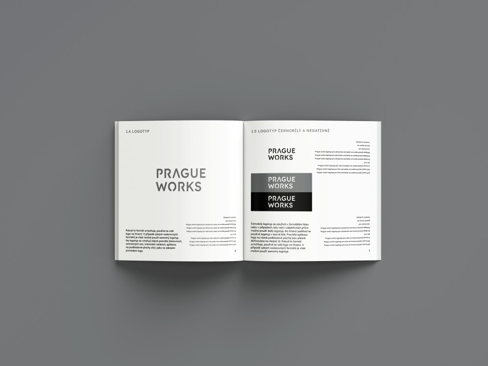Prague works – tvorba základního logomanuálu