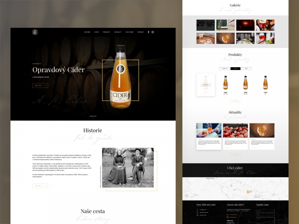 Webdesign pro A. K. Cider