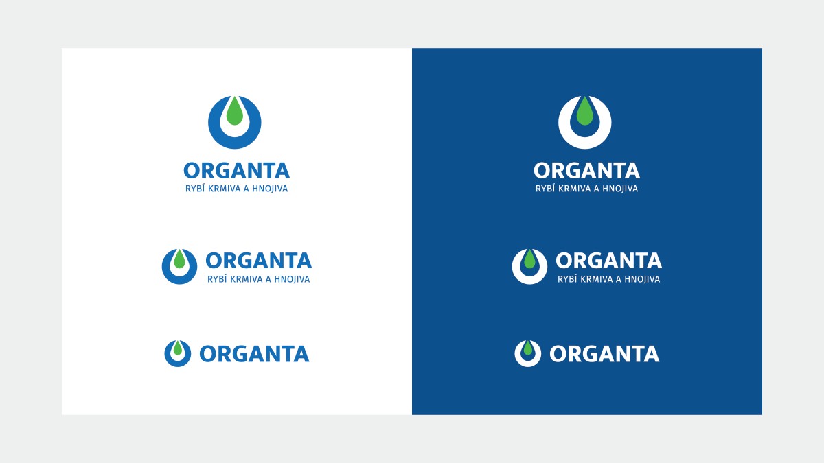 Logo pro rybí krmiva a hnojiva Organta