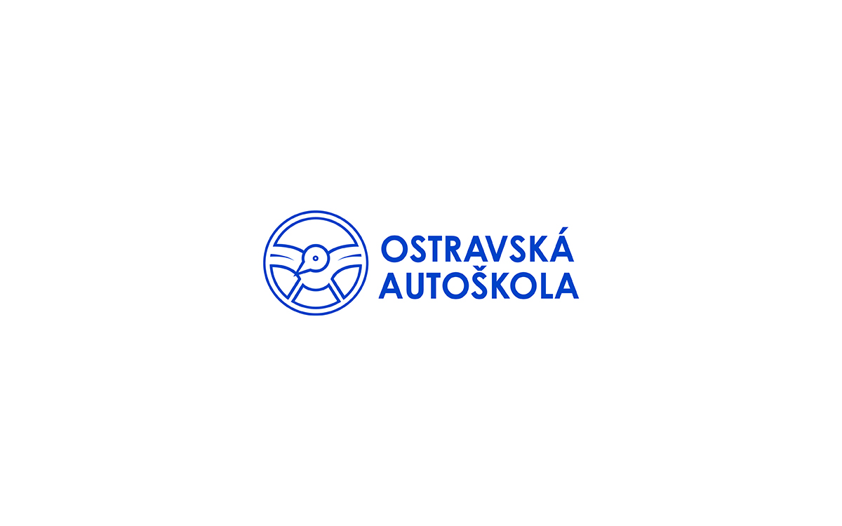 Ostravská autoškola | tvorba loga, logotvorba