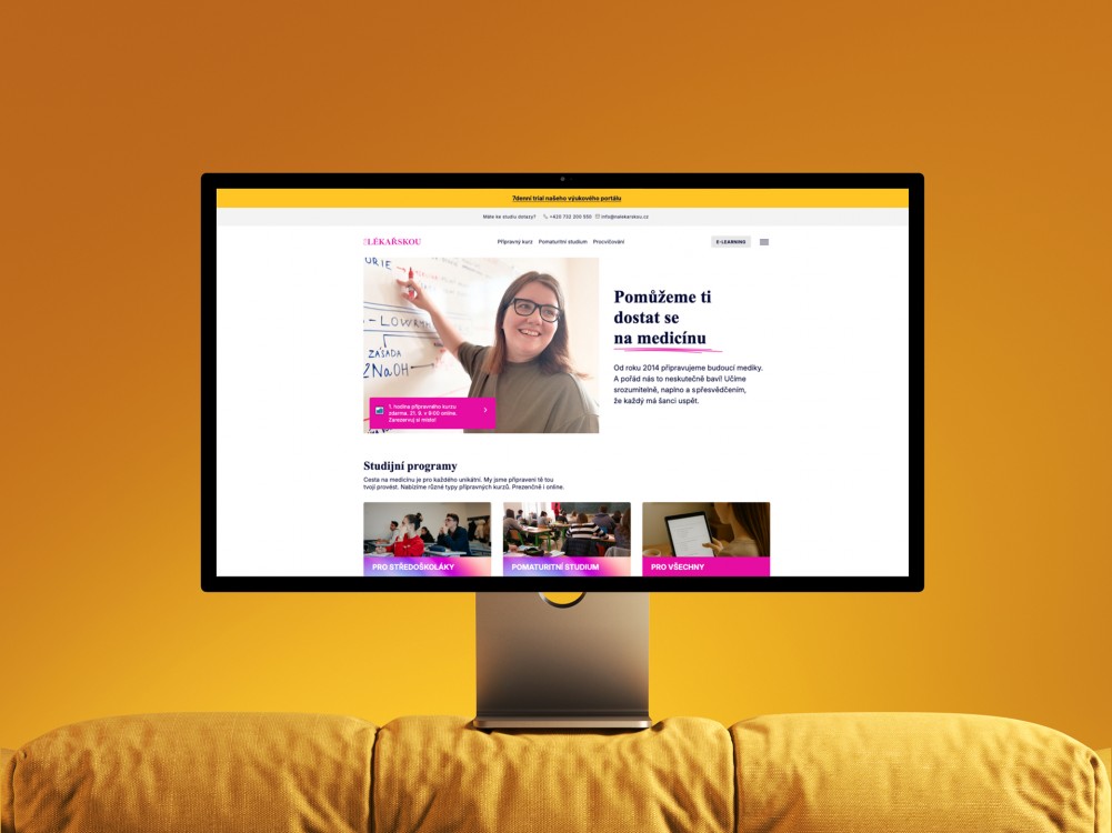 Nalekarskou.cz – Robustní redesign výukové organizace II/IV