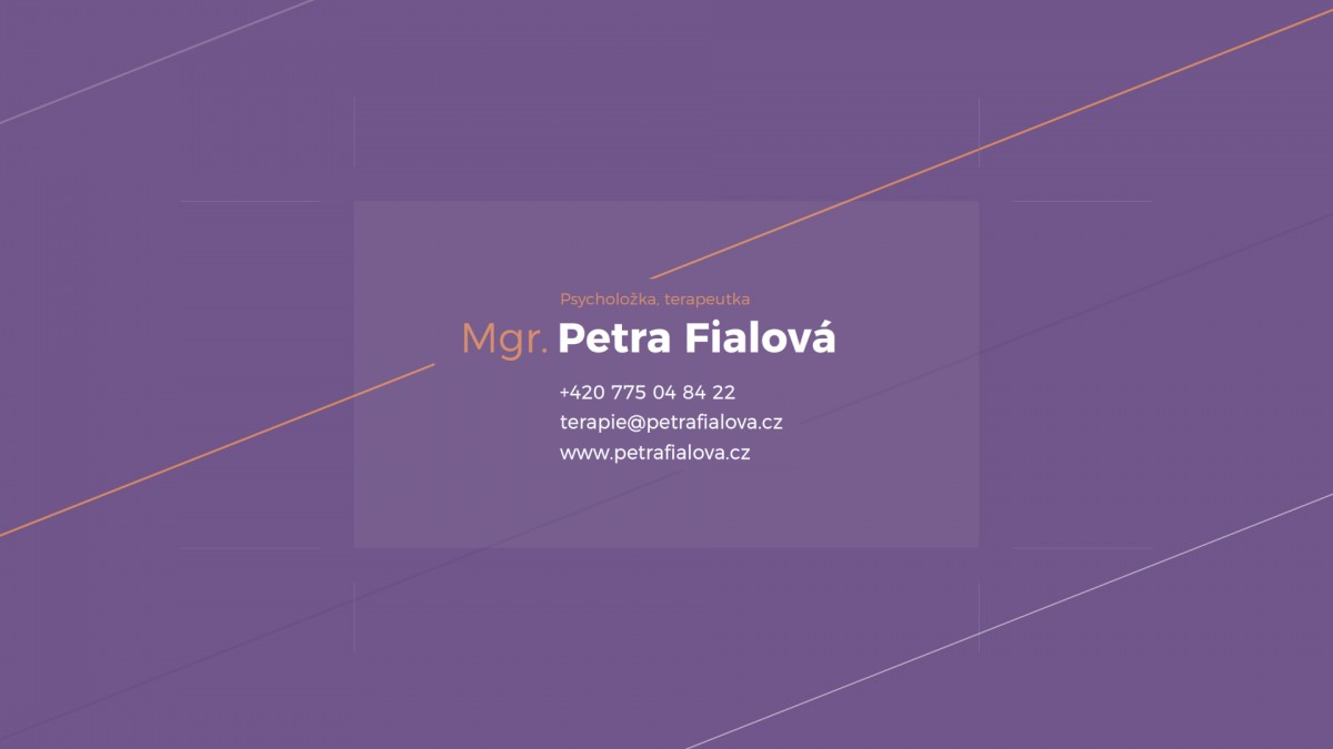 Petra Fialová – branding, vizuální identita, digital & print, infografika, webdesign