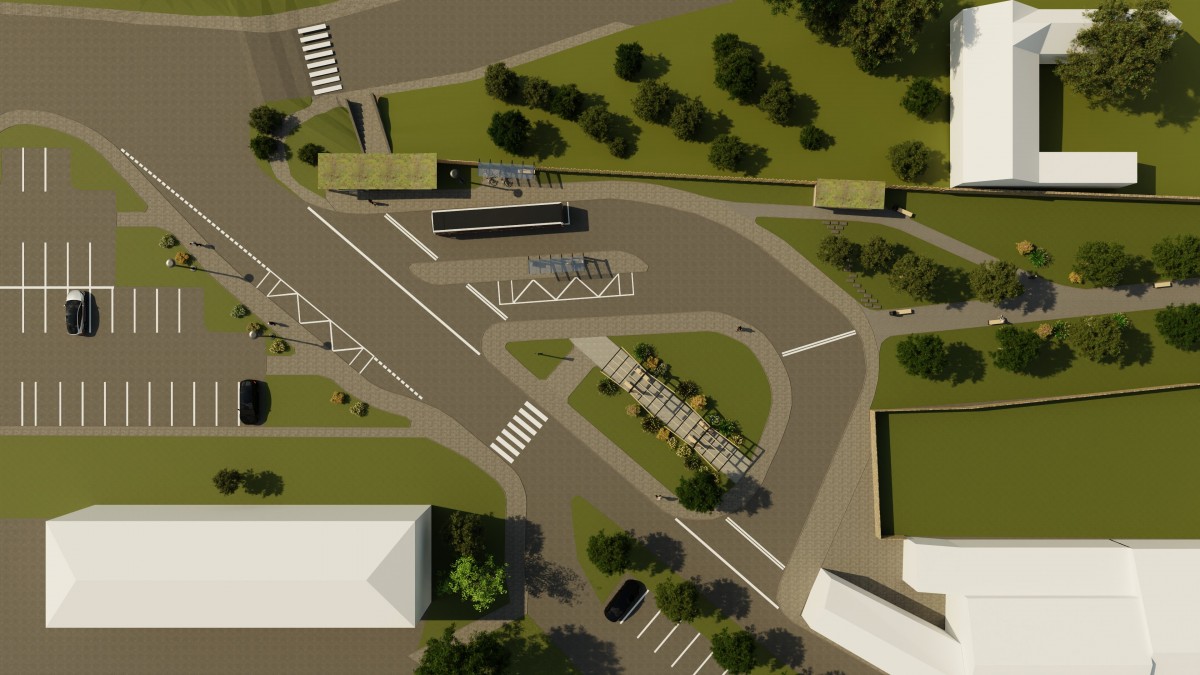 Vizualizace autobusového nádraží
