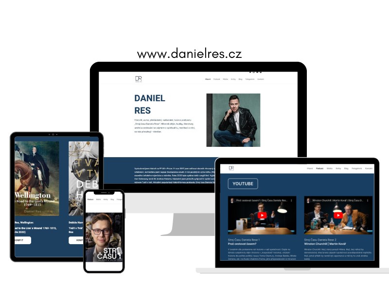 Danielres.cz – webové stránky pro historika