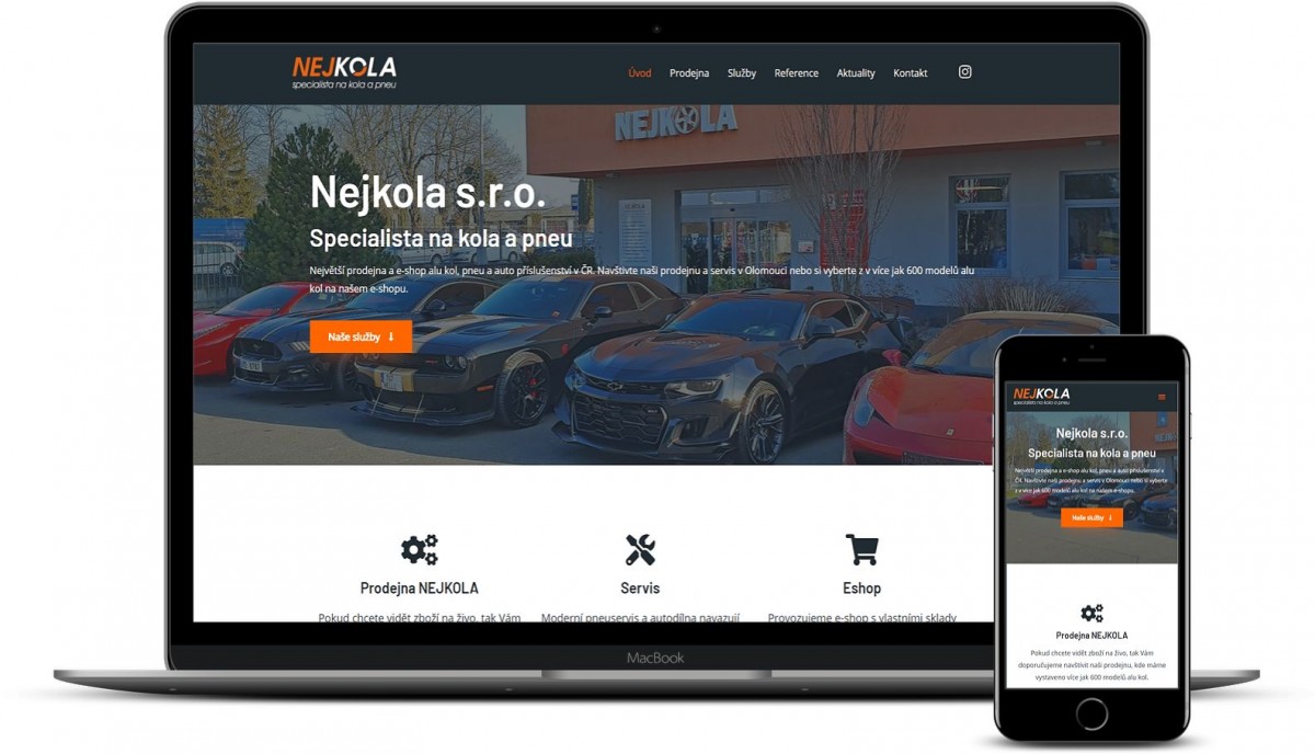 Nejkola.eu – tvorba webu pro největší prodejnu alu kol v ČR