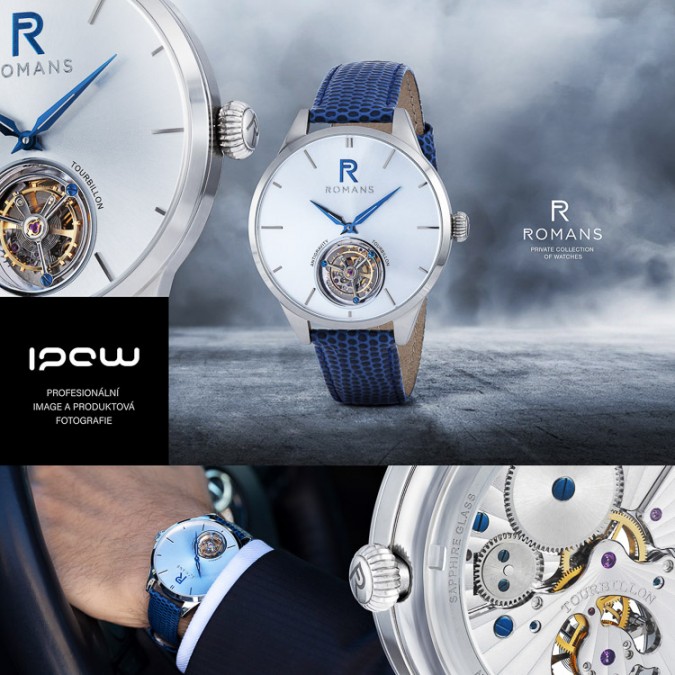 Produktová a reklamní fotografie pro hodinky Romans
