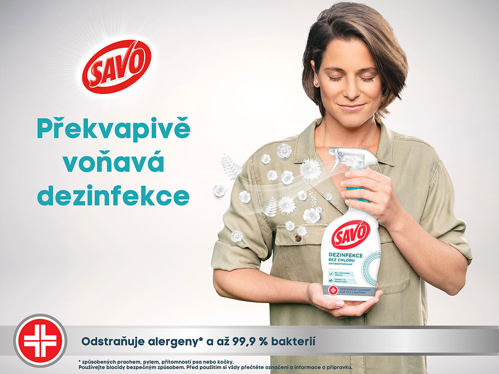Savo – překvapivě voňavá desinfekce | reklamní grafika