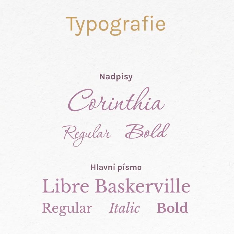 Typografie | svatební webovky