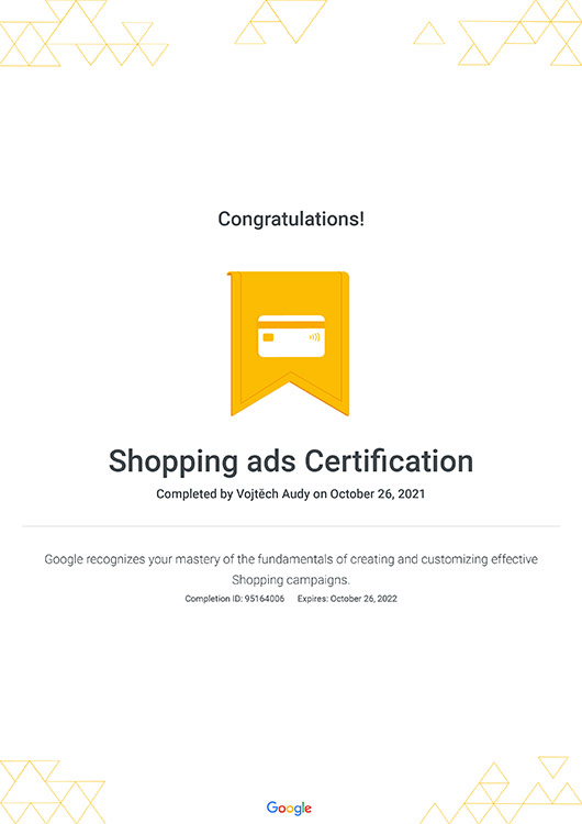 Shopping Ads Certification | Google