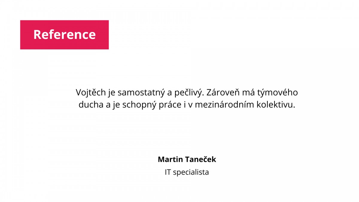 Martin Taneček | reference