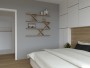 Ložnice – vizualizace | design interiéru bytu 4+kk v Brně pro mladou rodinu