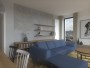 Obývací pokoj – vizualizace | design interiéru bytu 4+kk v Brně pro mladou rodinu