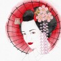 Geisha - digitální ilustrace